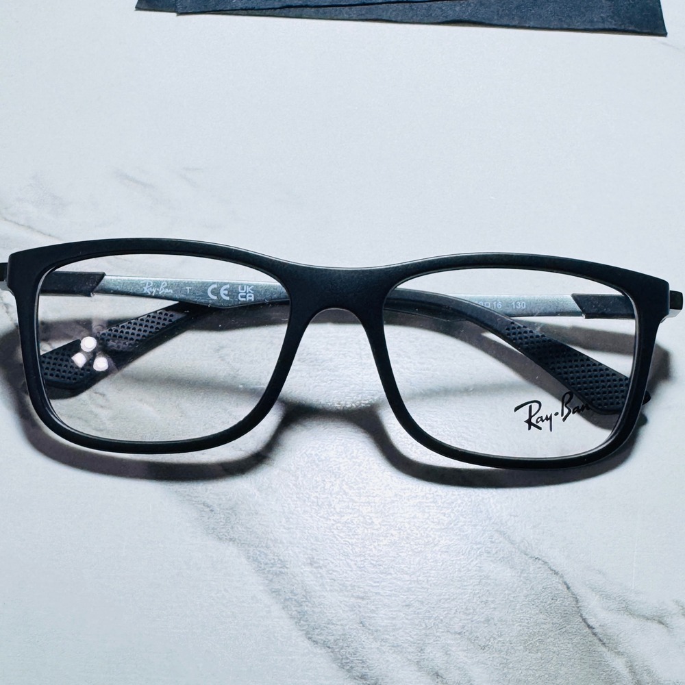 Ray-Ban RB 1549 3633 Matte Black Rectangular Eyeglass Frames 50-16-130